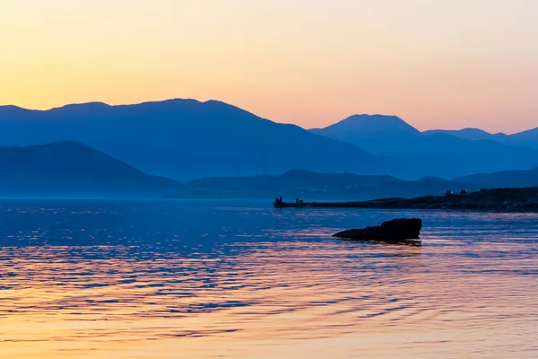 Paesaggio marino in orario serale — Foto Stock