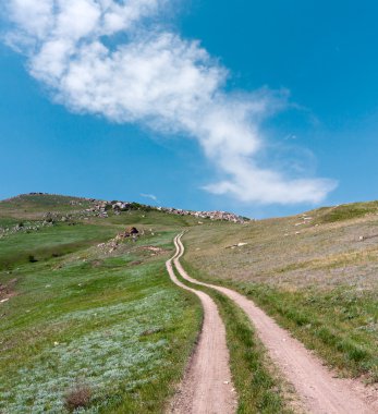 Yeşil tepe yolu