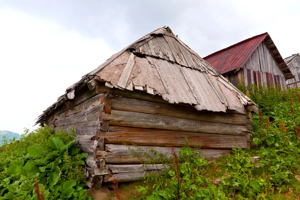 जुन्या लाकडी घरे — स्टॉक फोटो, इमेज