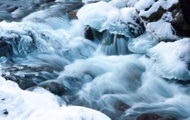 Winter stream clipart