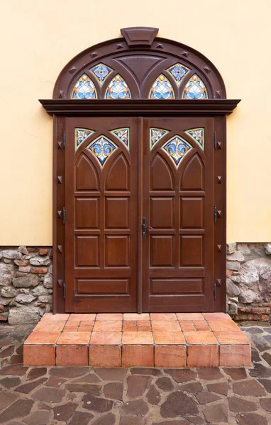 Fina bruna dörren — Stockfoto
