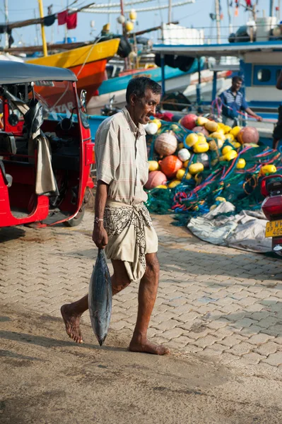 Fish market in Mirissa — Stock Photo, Image