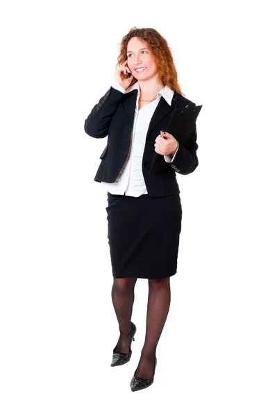 Beautiful businesswoman on the phone. — Stock Photo, Image