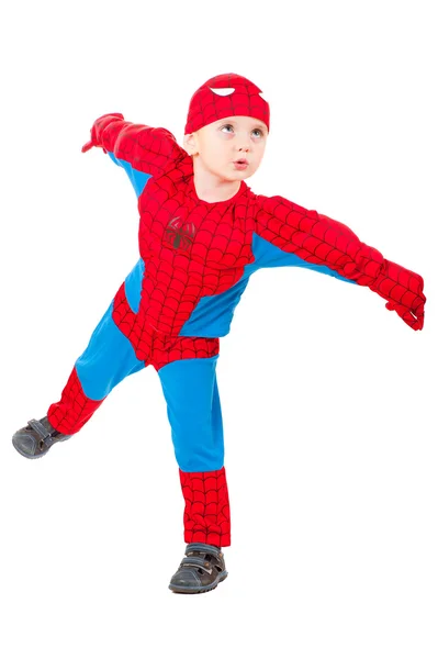Malý chlapec v karnevalový kostým — Stock fotografie
