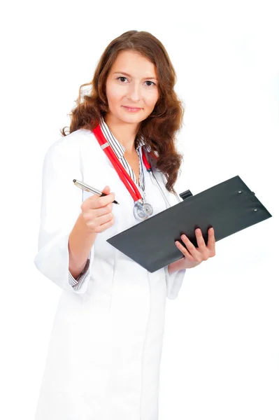 Doctor holding pen — Stock Photo, Image