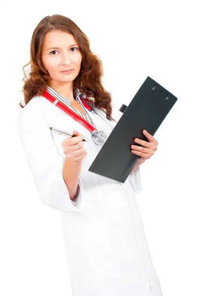 Doctor holding pen — Stock Photo, Image