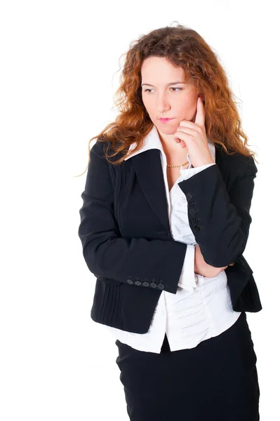 Thinking business woman — Stock Photo, Image