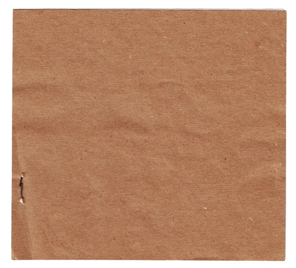 Vierkant stuk van oud papier geïsoleerd — Stockfoto