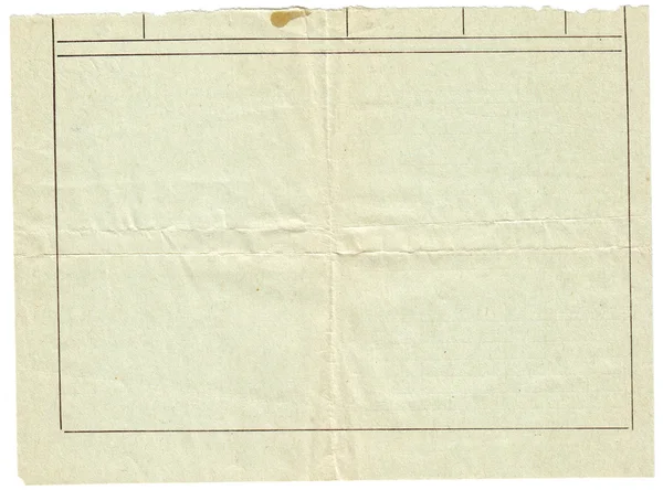 Ретро-винтажный пустой документ — стоковое фото