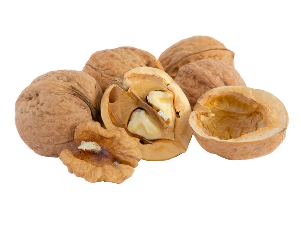 stock image Walnuts and a cracked walnut