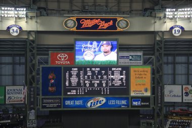 Miller Park Scoreboard clipart