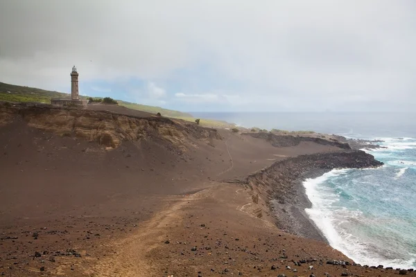 Vulcão dos Capelinhos na Ilha do Faial, Açores — Fotografia de Stock