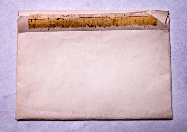 グランジ背景 - 古代の汚れた白紙の封筒 — ストック写真