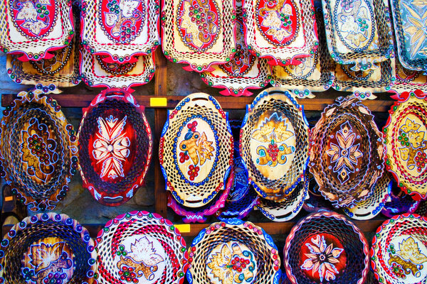 Souvenirs shop - colorful ornamental objects