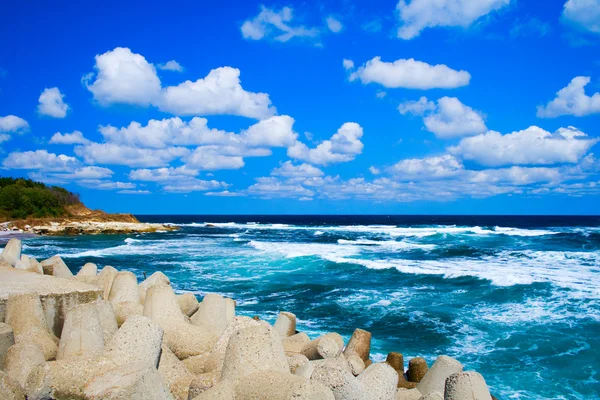 Huzurlu sakin deniz manzarası — Stok fotoğraf