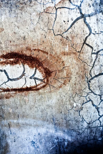 Grunge texturé fond rouillé avec des fissures — Photo