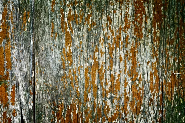 Abstract wood textured backdrop with peeling dye — Stock Photo, Image