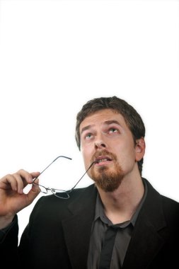 adam dalgın iş çözümleri için düşünme