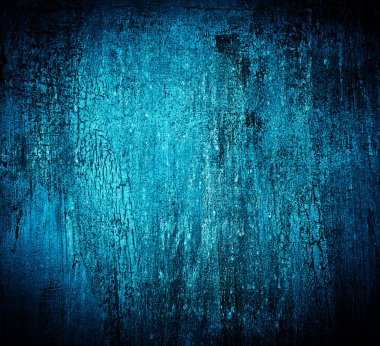 Blue textured cracked grungy background