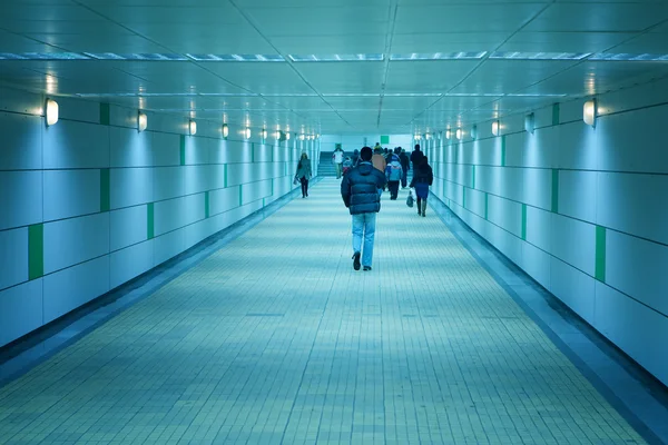 stock image Subway corridor and walking