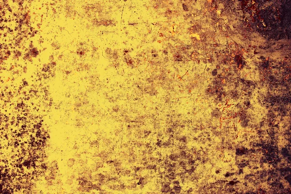 Hintergrund der alten gelben Grunge-Wand — Stockfoto