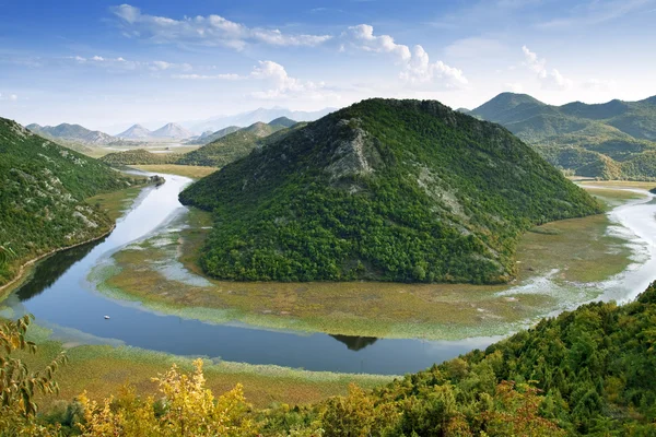 Skadarské jezero z Černé hory — Stock fotografie