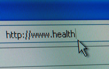 Health and internet concept clipart