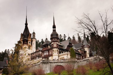 Peles Castle in Romania clipart