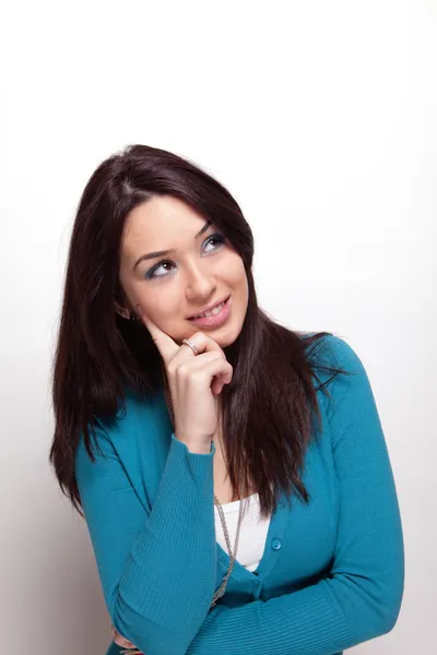 Creative pensive young woman — Stock Photo, Image