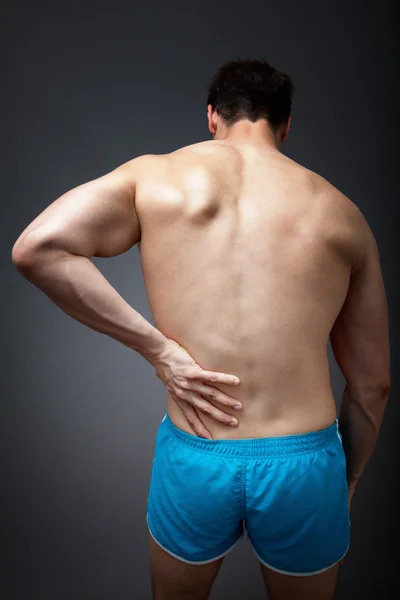 背痛的概念 — 图库照片