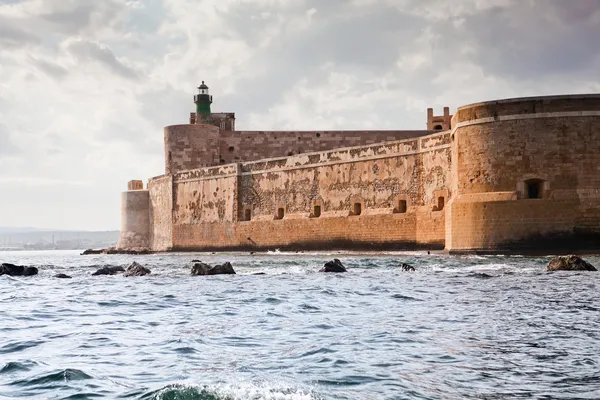 Maniace hrad v Sicílii, Siracusa, Itálie — Stock fotografie