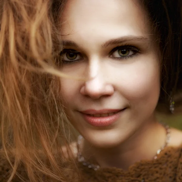Şehvetli sevimli kadın portresi kapatın — Stok fotoğraf