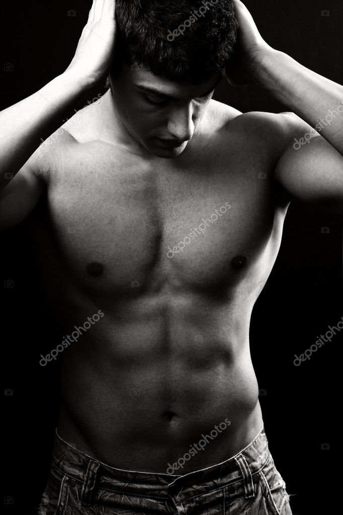 Shirtless Sexy Muscular Man Stock Photo By Dundanim