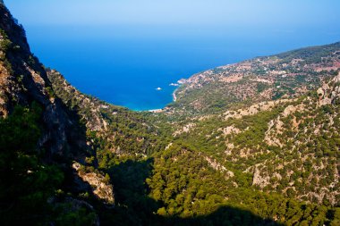 Mountains and sea