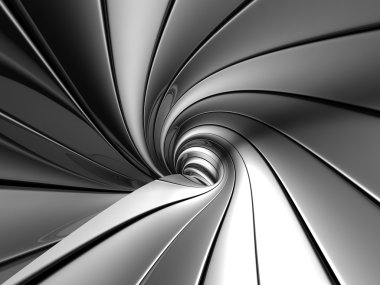 Swirl silver abstract background clipart