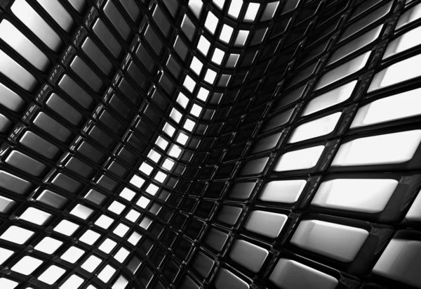 Blanka abstrakt aluminium square mönster bakgrund — Stockfoto
