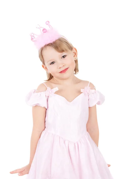 Улыбающаяся маленькая принцесса — стоковое фото
