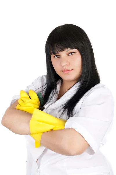 Vrouw schoonmaken — Stockfoto