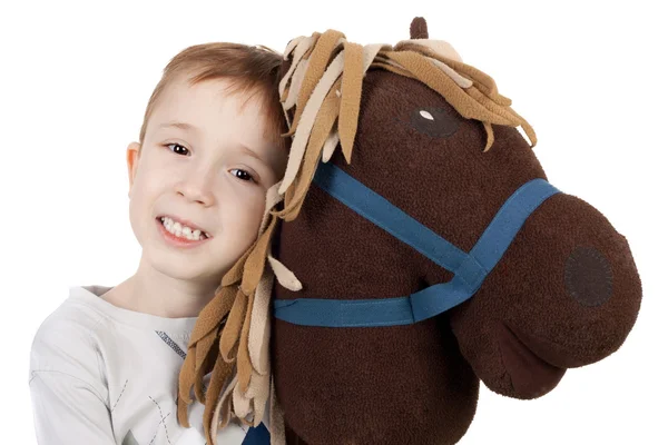 stock image Horse and boy