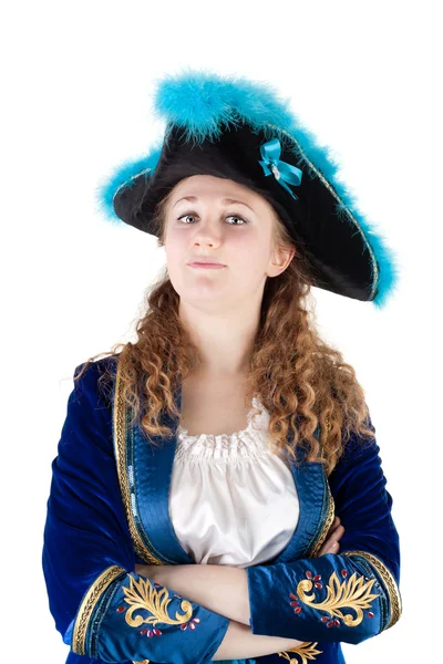 Młoda kobieta pirat — Zdjęcie stockowe