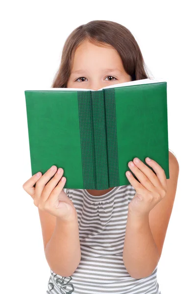 Kind met boek — Stockfoto