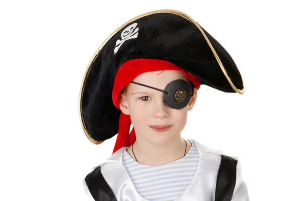 少し笑みを浮かべて海賊 — ストック写真
