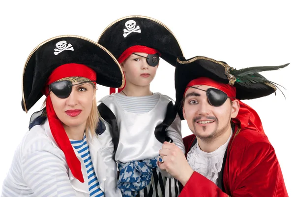 Pirát rodina — Stock fotografie