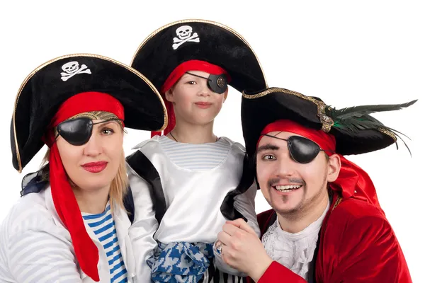 Pirate familie — Stockfoto