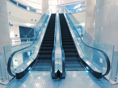 Transparent escalator clipart