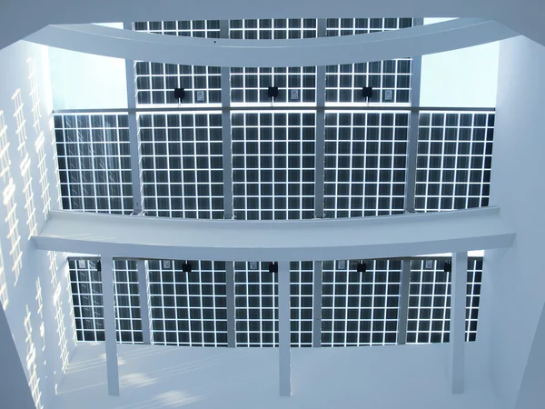 Transparente Dachterrasse — Stockfoto