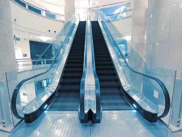 Transparent escalator — Stock Photo, Image