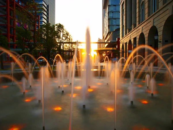 Fountain on street — Stock Photo, Image
