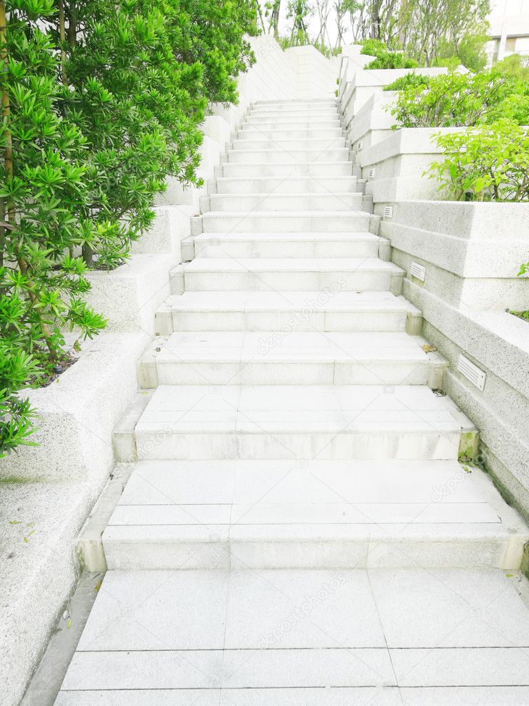 Cement stair