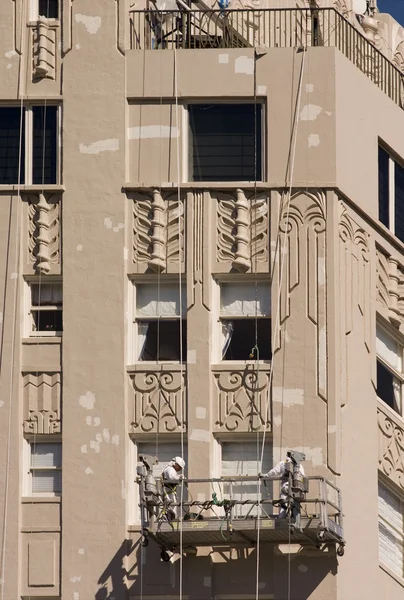 stock image Window washing